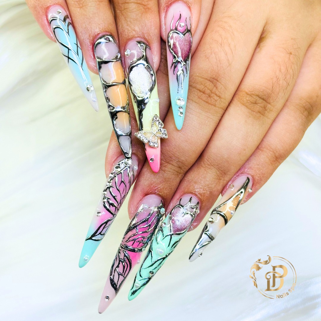 dp Nails Spa nail work in Holly Springs, North Carolina